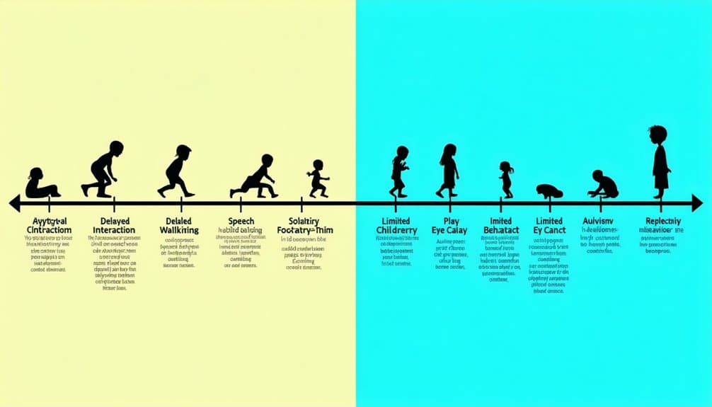 atypical milestones in autism