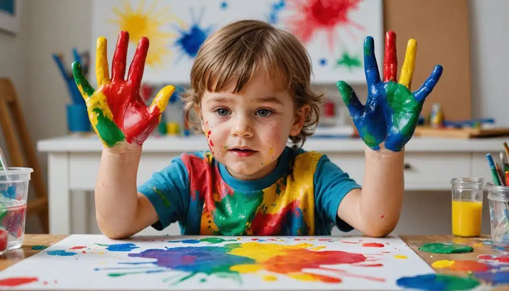 therapeutic finger painting technique