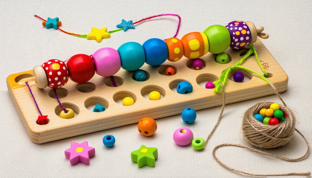 bead threading enhances developmental skills