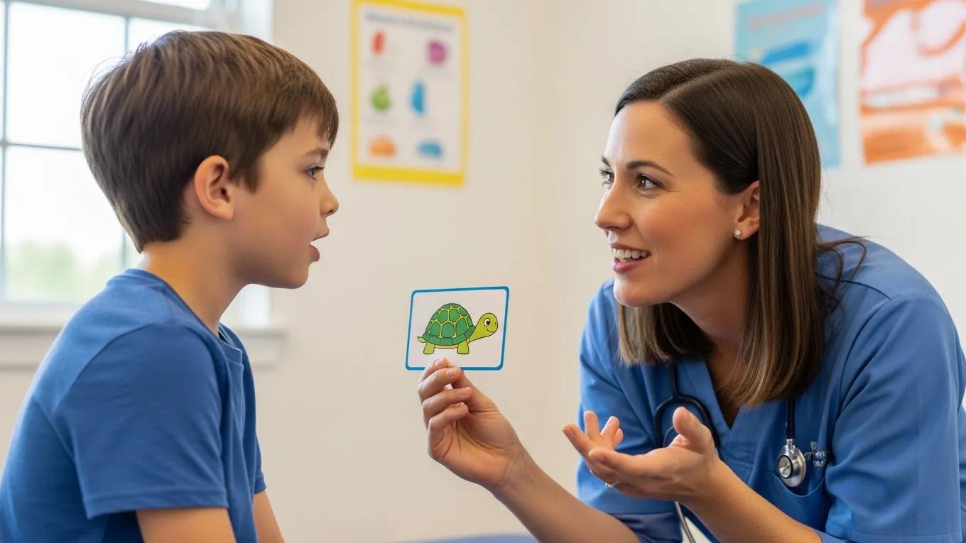 1ca67e50-56f5-4a35-aae0-ca834333876d.webp Child and clinician practicing fluency techniques